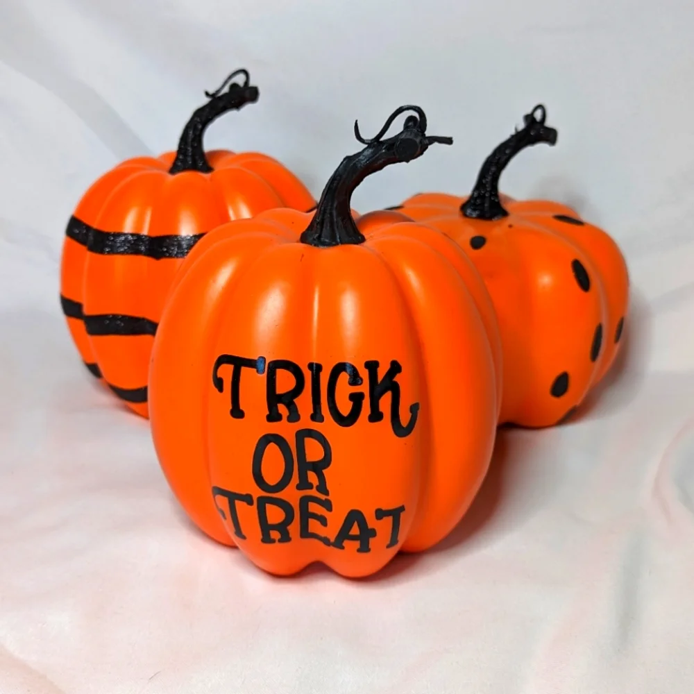 Halloween Foam Plastic Pumpkins